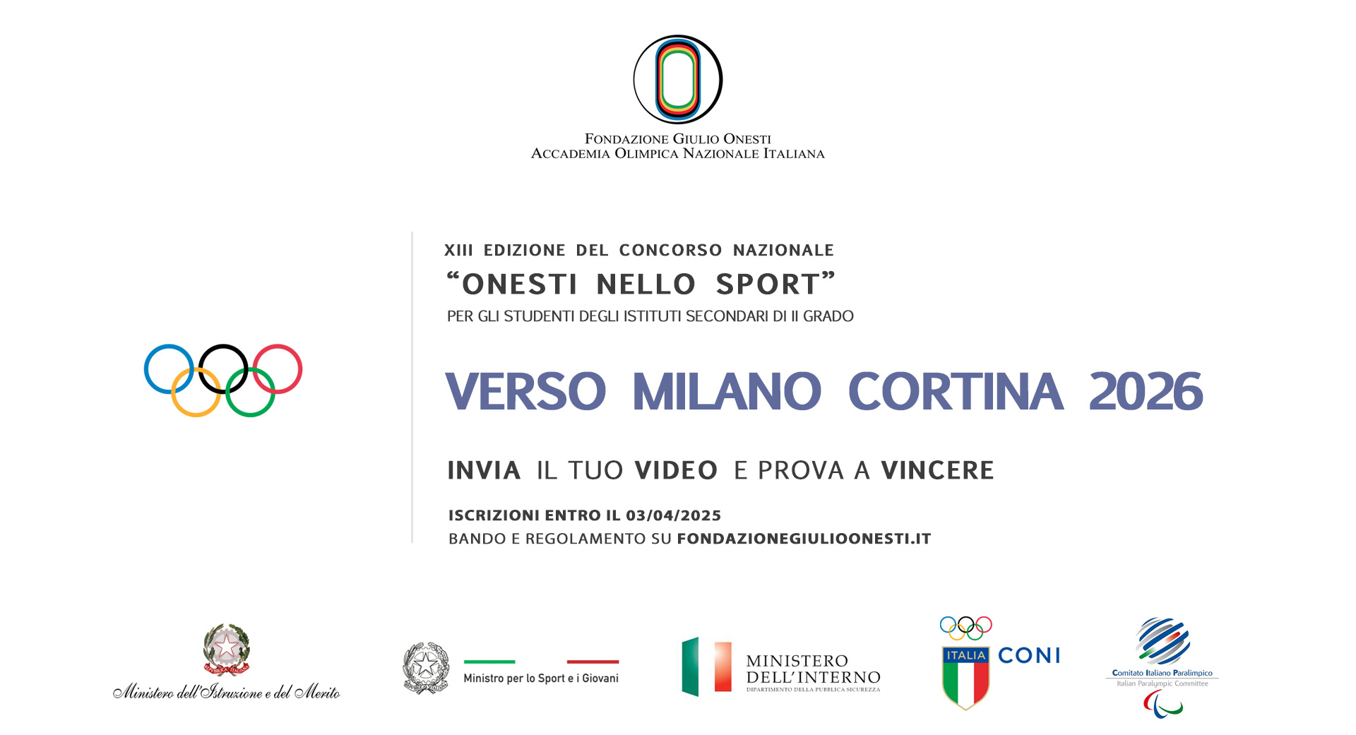 Concorso Onesti nello Sport - XIII edizione